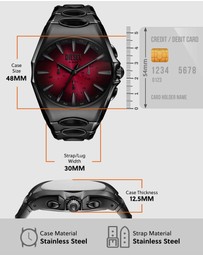 Diesel - D-Curve Black Chronograph Watches