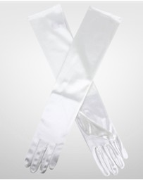 DENTS - Long Above Elbow Satin Gloves