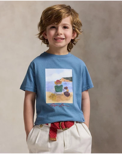 Polo Ralph Lauren - Polo Bear Cotton Jersey Tee - Kids