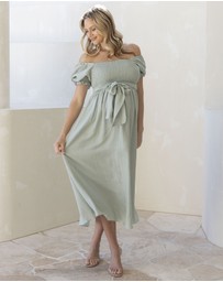 Angel Maternity - Fabia Reversible Tie Maternity Dress