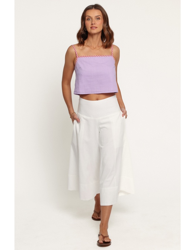 Petal & Pup - Enderley Wide Leg Culotte Pants - White