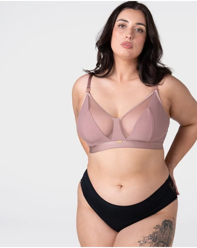 Hotmilk Maternity Lingerie - Flawless Full Cup Plunge Nursing Bra - Wirefree