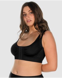 B Free Intimate Apparel - Bamboo Padded Front Closure Wire Free Bra (B-C-D-DD) Cup
