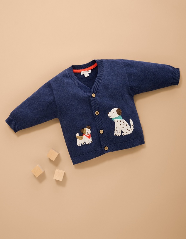 Purebaby - Doggy Cardigan-Kids-Babies