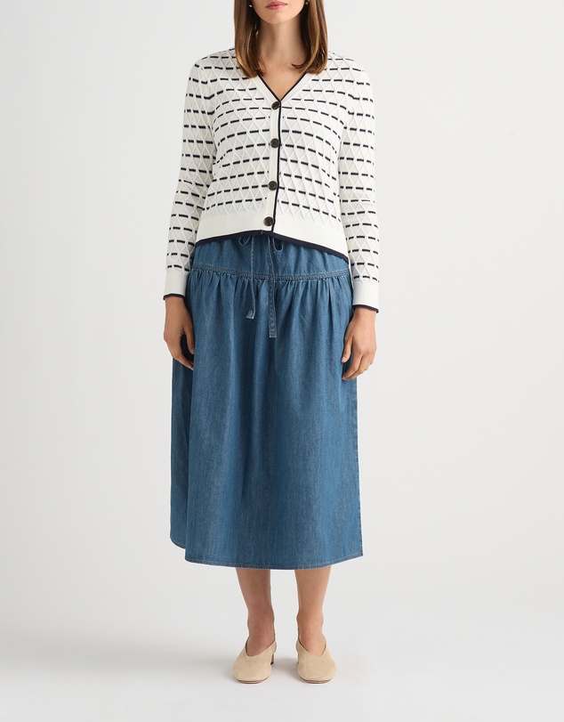 David Lawrence - Decora Cable Knit Cardigan