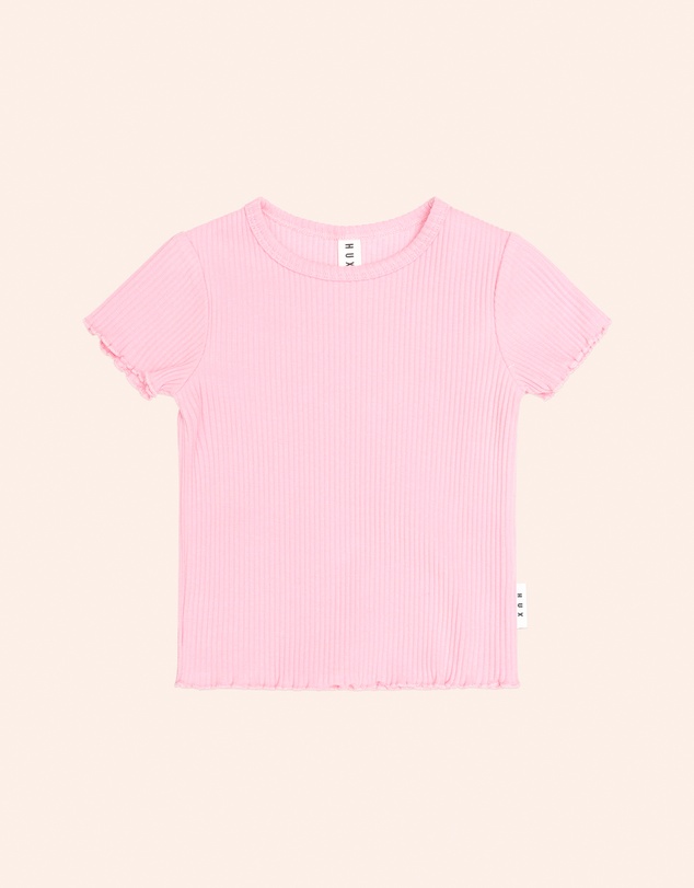 Huxbaby - Strawberry Creme Rib Tee - Babies-Teens
