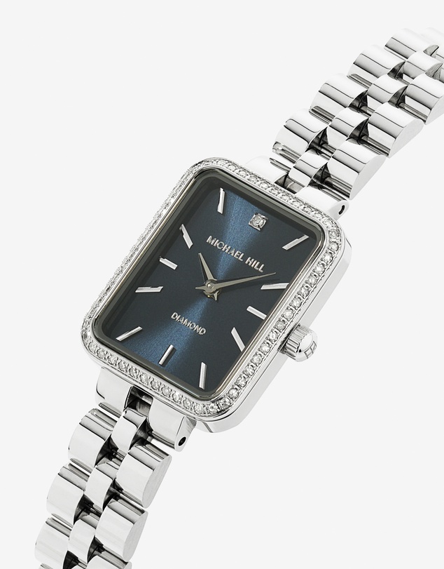 Michael Hill - Women's 0.20 Carat TW Diamond Bezel Watch in Stainless Steel