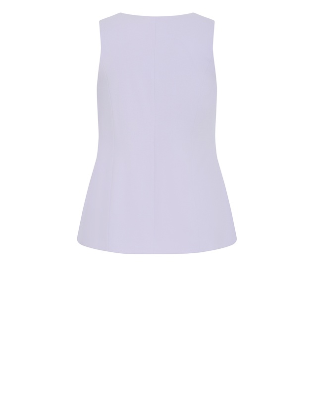 City Chic - Plus size Abbie Vest - lilac