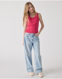 Decjuba Kids - Ruby Scallop Edge Tank - Teens