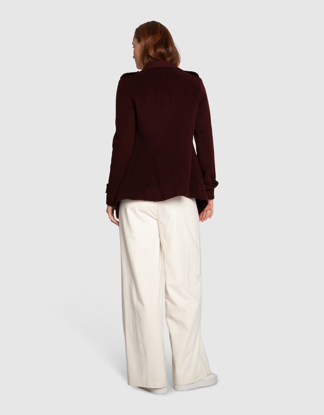 Belle & Bloom - Bad Girl Wool Blend Moto Coat
