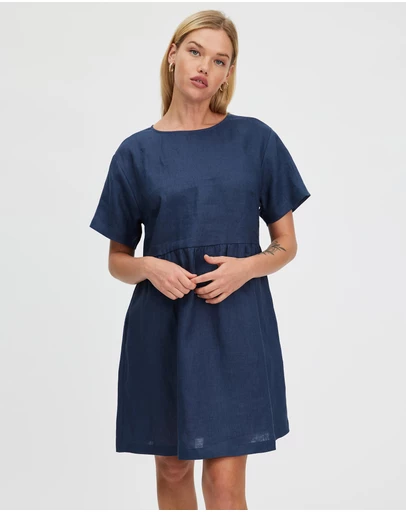 White By FTL - Zavi Linen Dress
