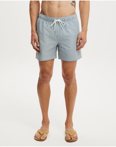 Navy Stripe Seersucker