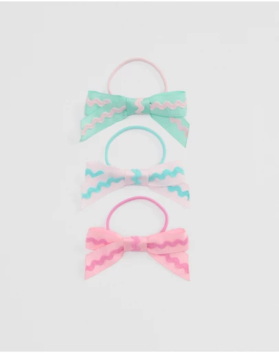 Country Road - Ric Rac Bow Pack Of 3