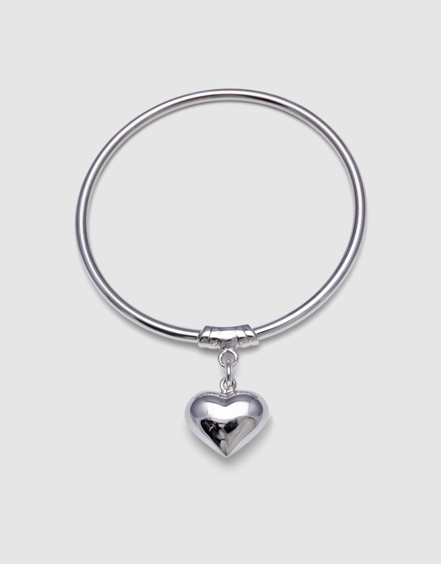 Von Treskow - Art Deco Bangle With Puffy Heart