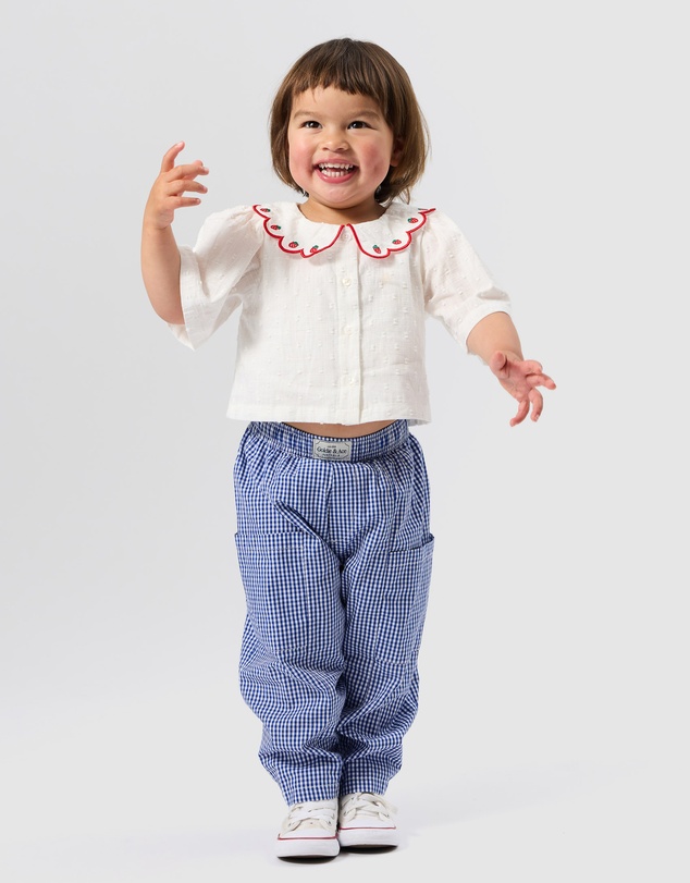 Goldie + Ace - Lightweight Check Kit Pocket Pants - Babies-Kids