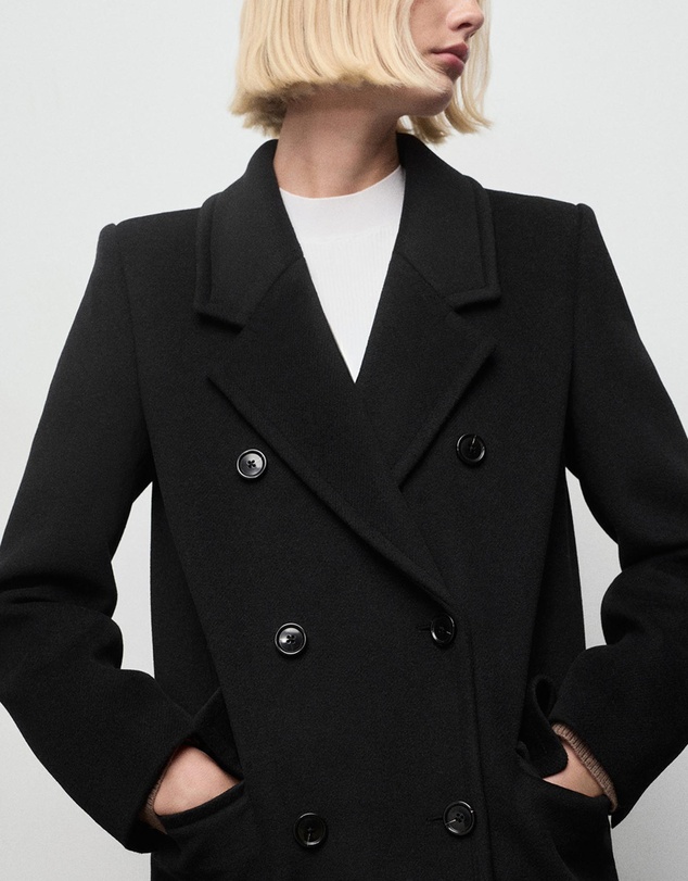 M.N.G - Double-Breasted Wool Coat