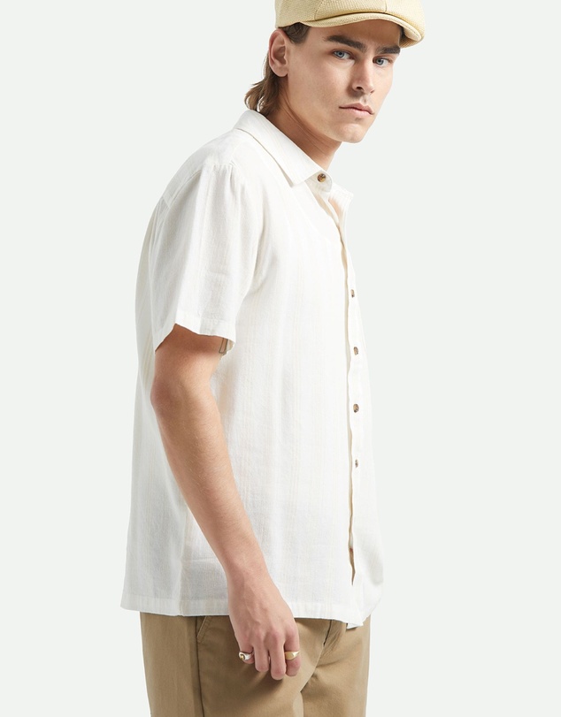 Brixton - Cru Striped Dobby Short Sleeve Shirt