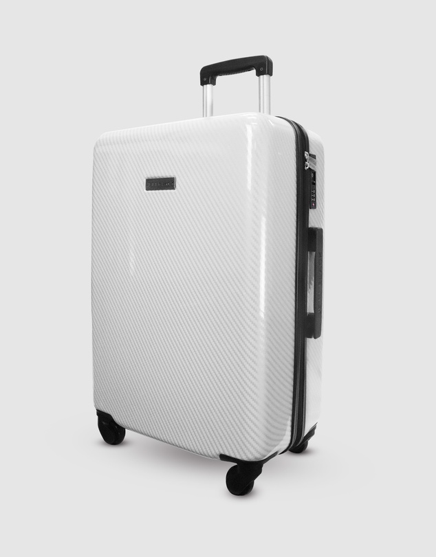 JETT BLACK - Carbon White Series Medium Suitcase