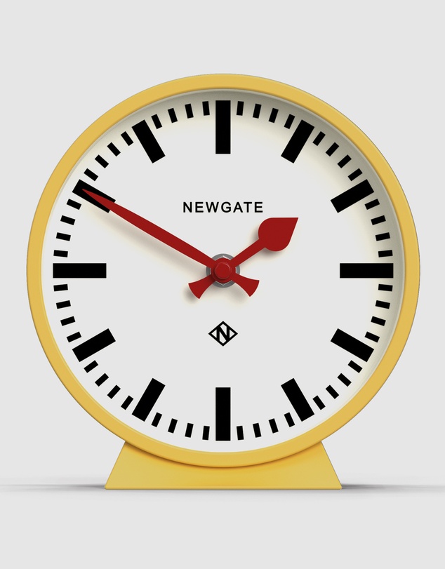 Newgate - Newgate Railway Mantel Clock Cheeky Yellow