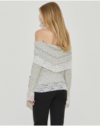 Maison Essentiele - Lace Knit Top