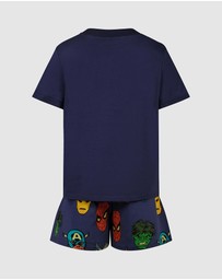 Rock Your Kid - Avengers Marvel Short Pyjama Set - ICONIC EXCLUSIVE - Kids