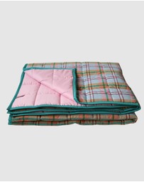 Mosey Me - Confetti Plaid Quilted Throw