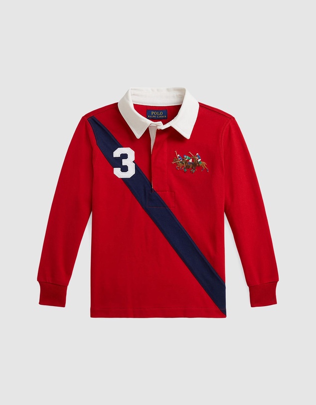Polo Ralph Lauren - Triple-Pony Cotton Rugby Shirt - Babies-Kids