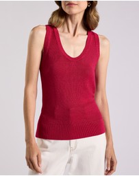 David Lawrence - Lorez Linen Blend Tank