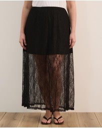 Atmos&Here Curvy - Isobel Lace Maxi Skirt