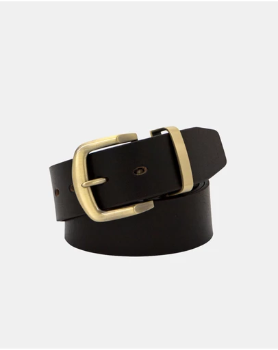 Buckle - Jamboree. Australian Made Full Grain Natural Leather Belt. 38mm width.