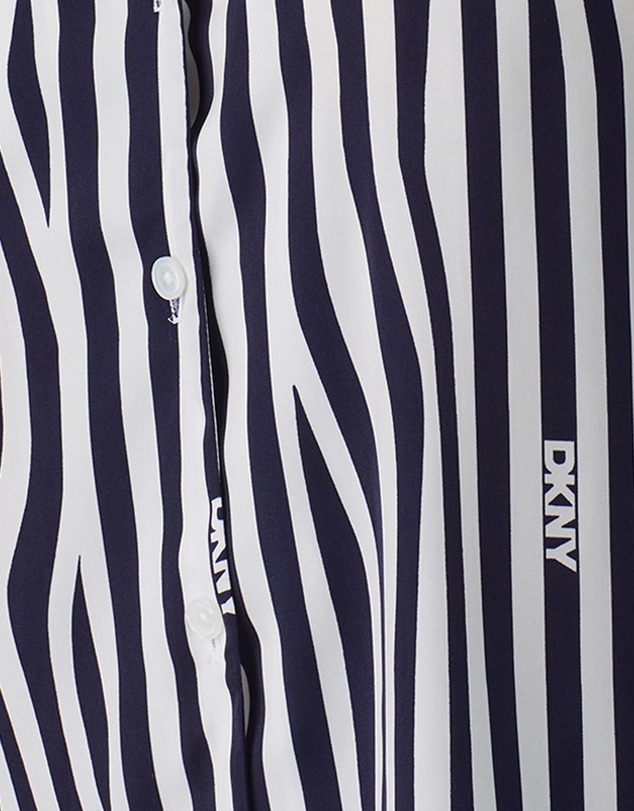 DKNY - Satin Button Up Long Sleeve Long Pyjama Set