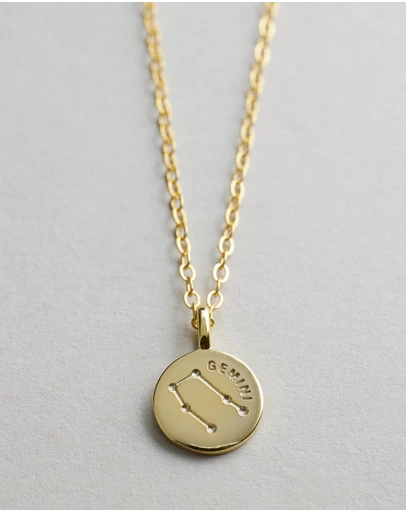 Native Sol - Gemini Star Sign Pendant Necklace