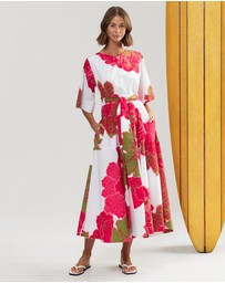Binny - Hibiscus Midi Dress