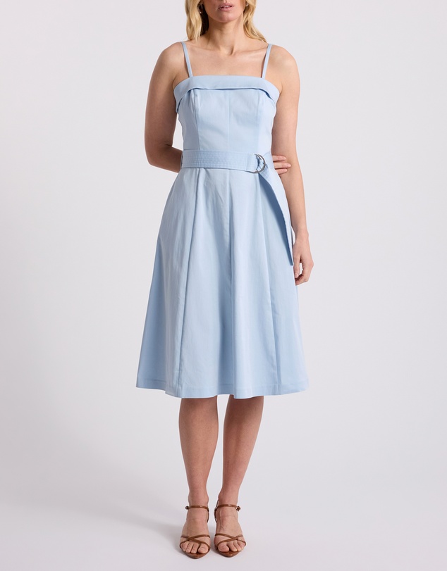 David Lawrence - Wisteria Cotton Midi Dress