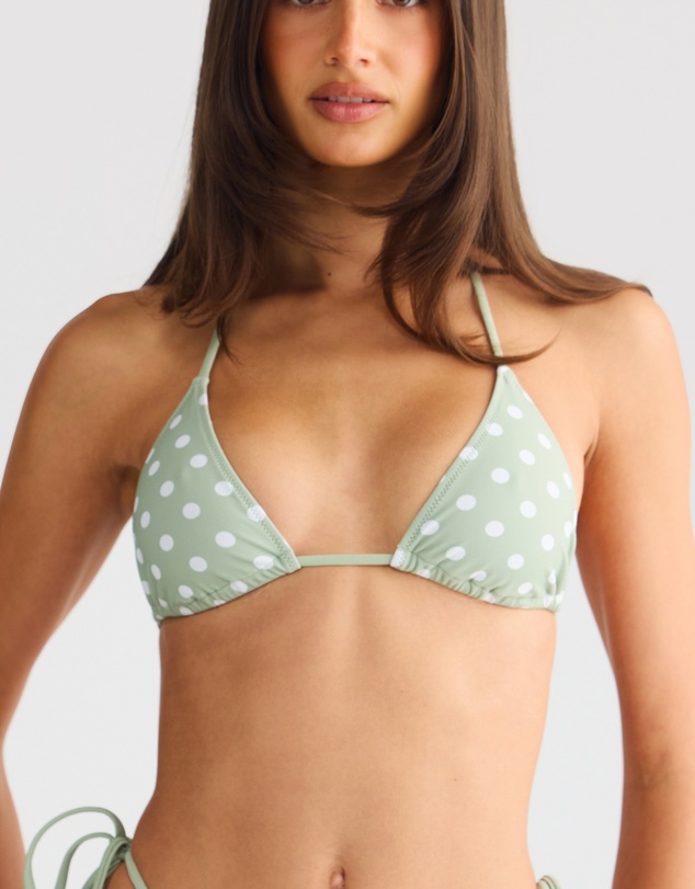 Vacay Swimwear - Rio Top Sage Polka