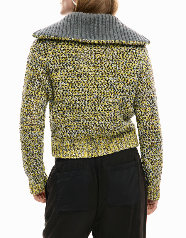 Desigual - Thick cardigan with zipper