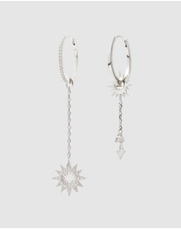 Wanderlust + Co - Sunlit Drop Silver Earrings