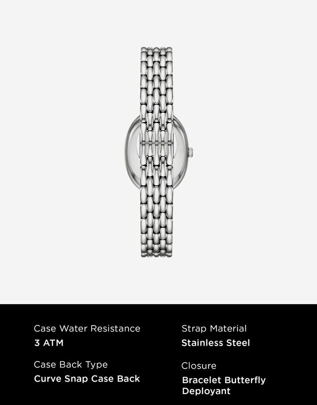 Emporio Armani - Silver Tone Analogue Watch