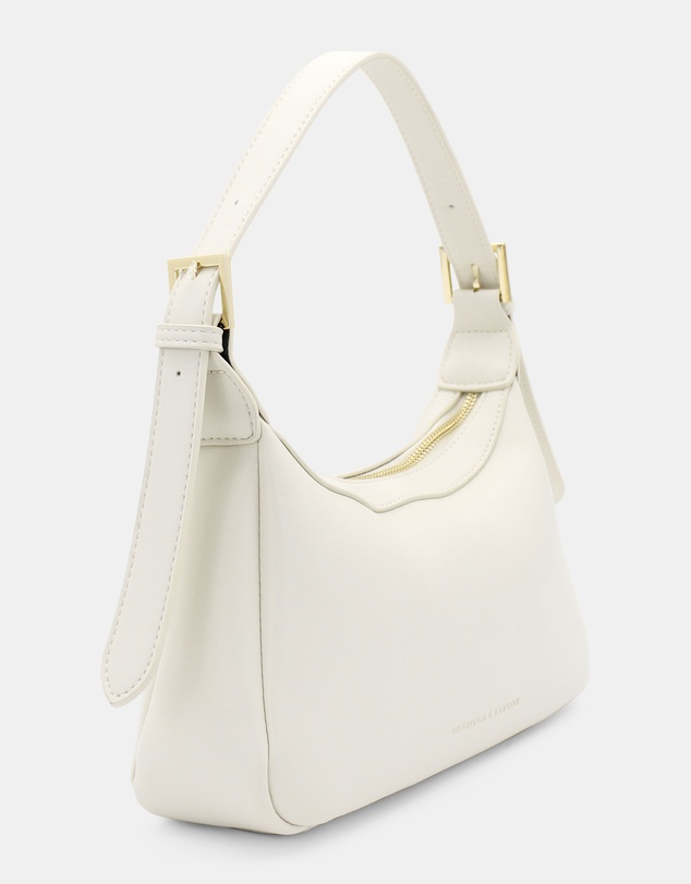 Morgan & Taylor - Anya Shoulder Handbag in Cream White