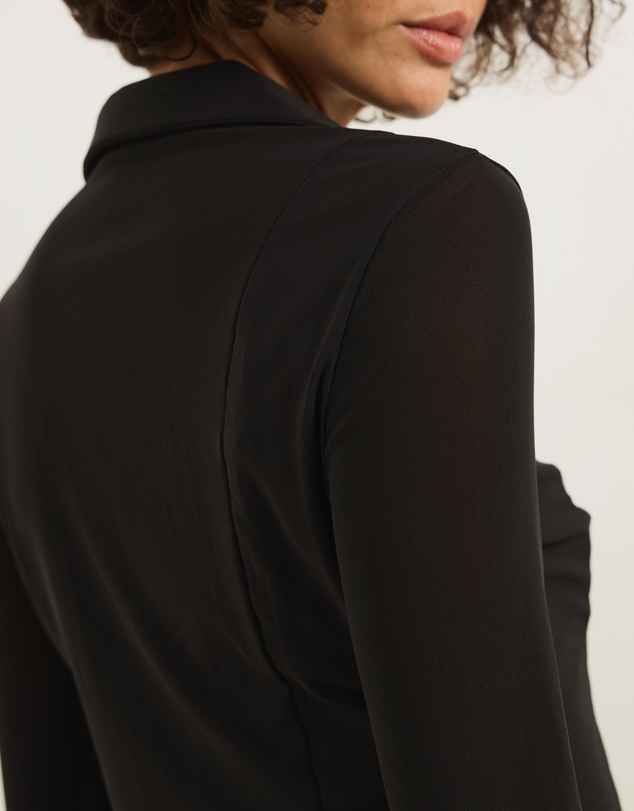 Atmos&Here - Willa Long Sleeve Mesh Shirt