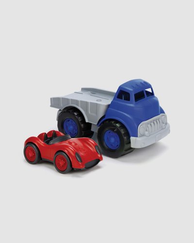 Flatbed with Red Race Car