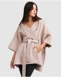 Belle & Bloom - Jackson Landing Wool Blend Cape Coat