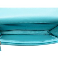 Pre-Loved by Azura Reborn - Pre-Loved Denim 19 Flap Wallet On Chain