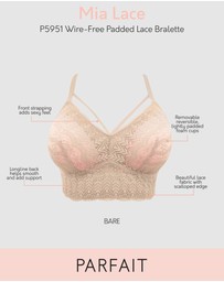 Parfait - Mia Wireless Longline Lace Bralette