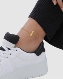 Elli Jewelry - Anklet Ball 925 Sterling Silver Gold-Plated