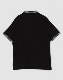 GUESS - GUESS JEANS Short Sleeve Regular Soccer Polo T-Shirt