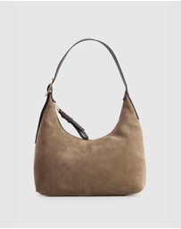 Evity - Malia Leather Suede Hobo Bag