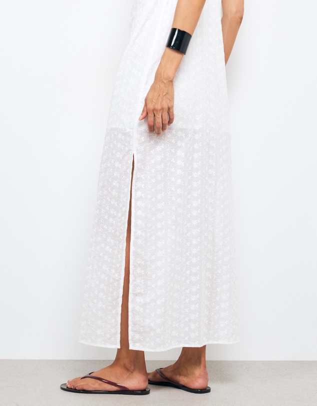 AERE - Irie Cotton Broderie Midi Dress