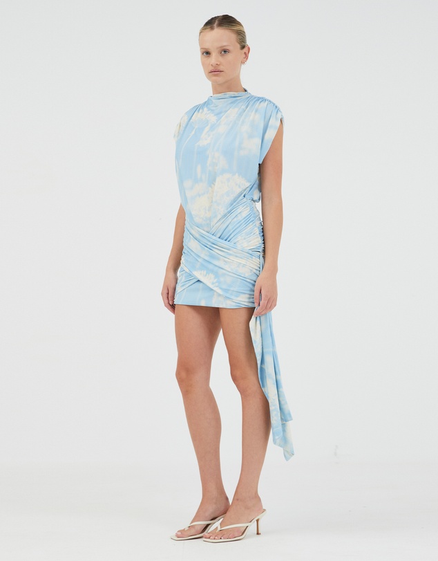 Third Form - Aura Draped Mini Dress