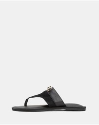 Tommy Hilfiger - Mixed Leather Thongs - Women's